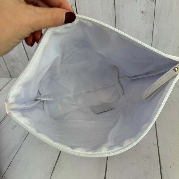 New Dove Colorful Print Sunglasses Sneakers Zip Top Cosmetic Nylon Makeup Bag - Picture 5 of 12